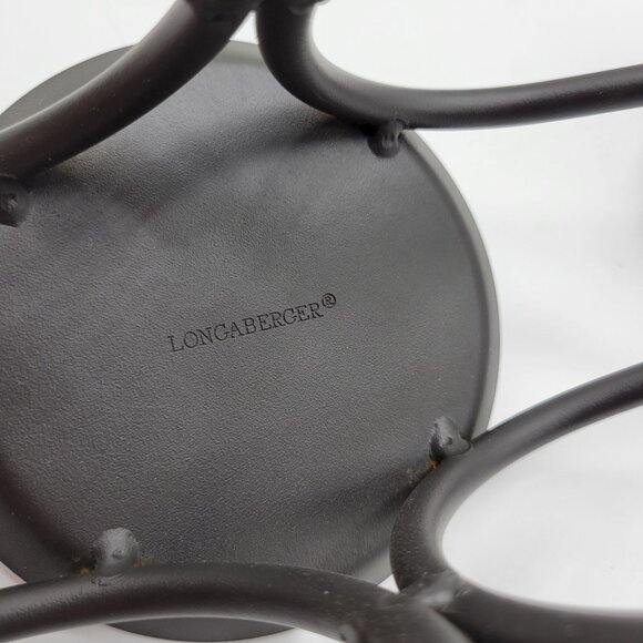 Longaberger Wrought Iron 3 Tier Pillar Candle Holder Maple Leaf Stand - Picture 5 of 10